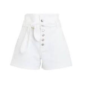 GRLFRND Cream High-Waisted Women Shorts